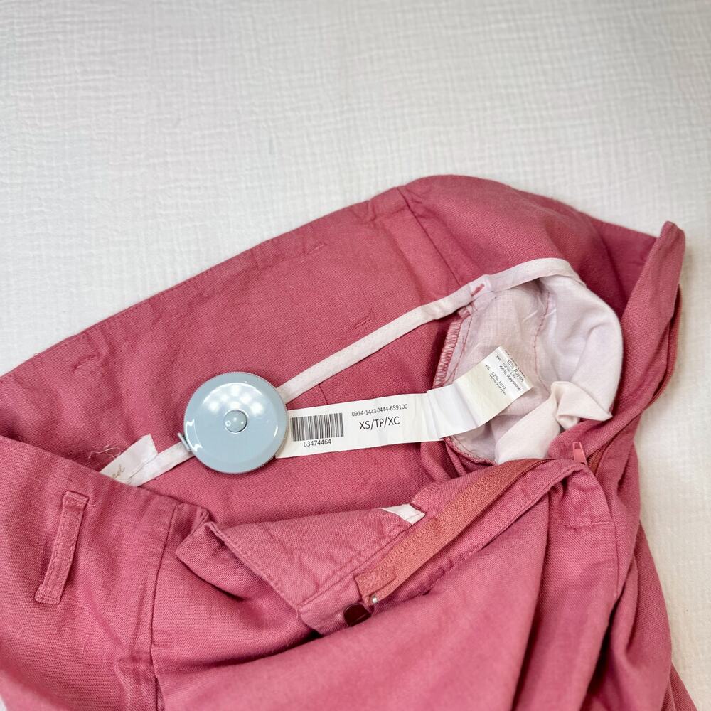 RE/VAMPED Linen Pants Pink Straight Leg Women’s XS Coastal Resortwear Sorority - Picture 12 of 16